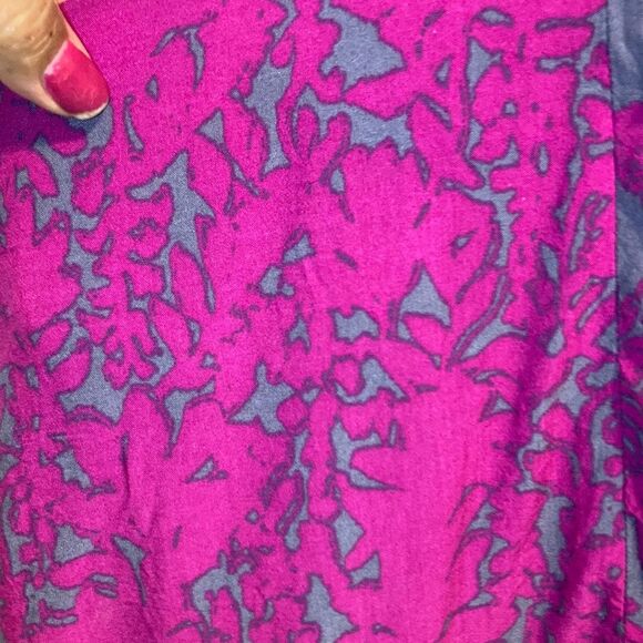 FREE PEOPLE Sheila High Rise Flowy Floral Culotte Fuschia Pink Shorts Womens 12 - Picture 7 of 16